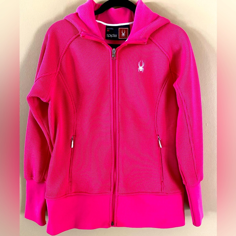 Spider hot pink zip hoodie!
